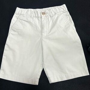 Ralph Lauren White Flat Front Shorts